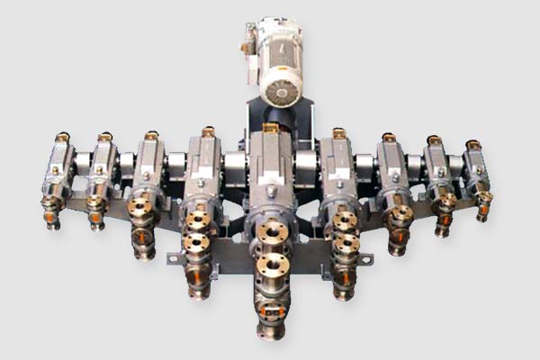 Bomba dosadora tipo pistão multi-cabeças NSP-P 6 cabeças